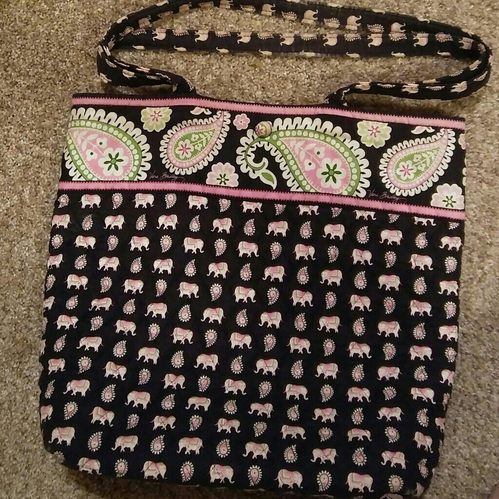 Vera Bradley Pink Elephants Tote Bag